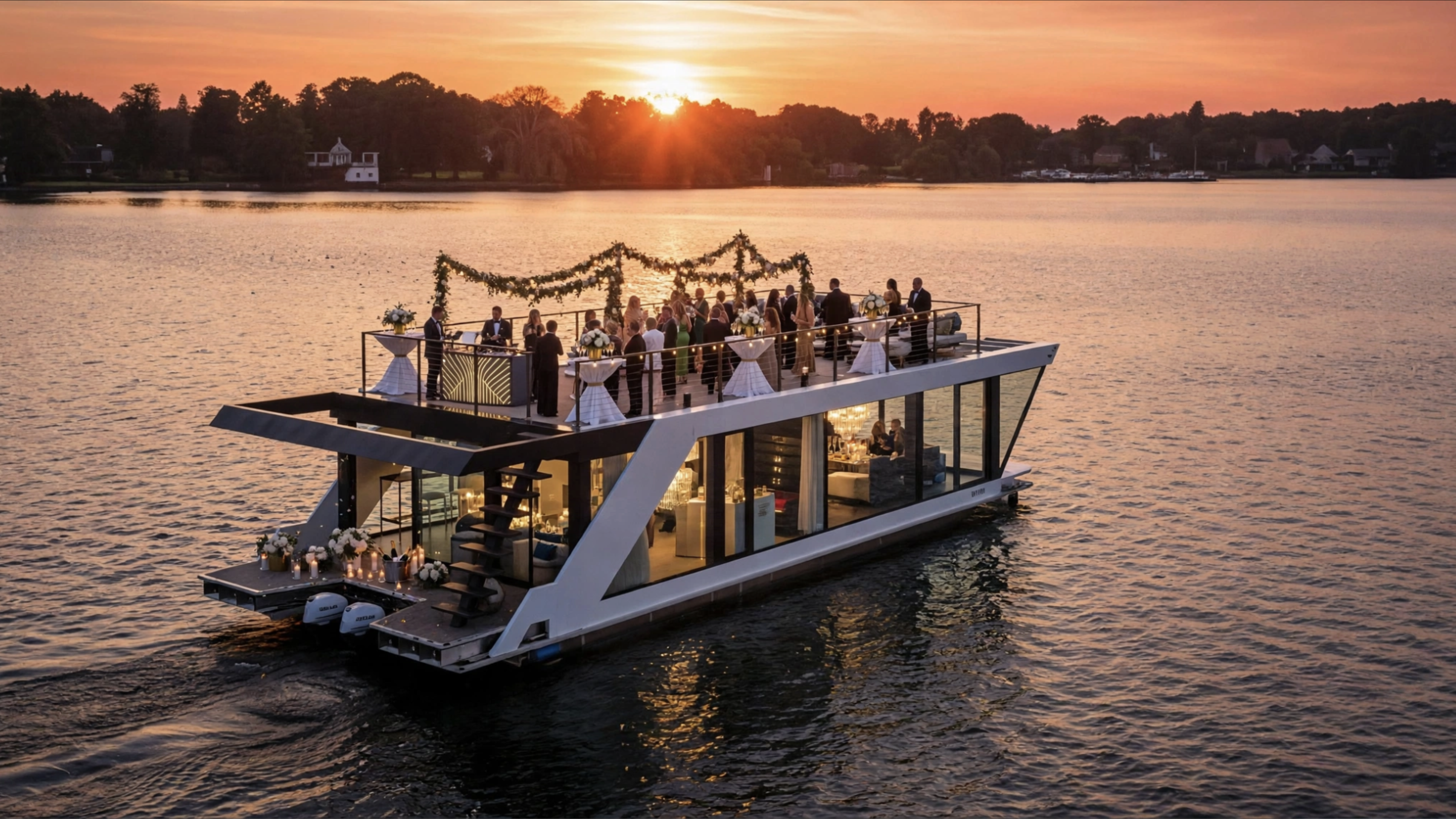 Hochzeit auf einem Eventboot